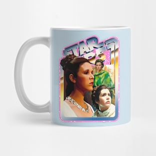 The Princess (pink starfield, chrome border) Mug